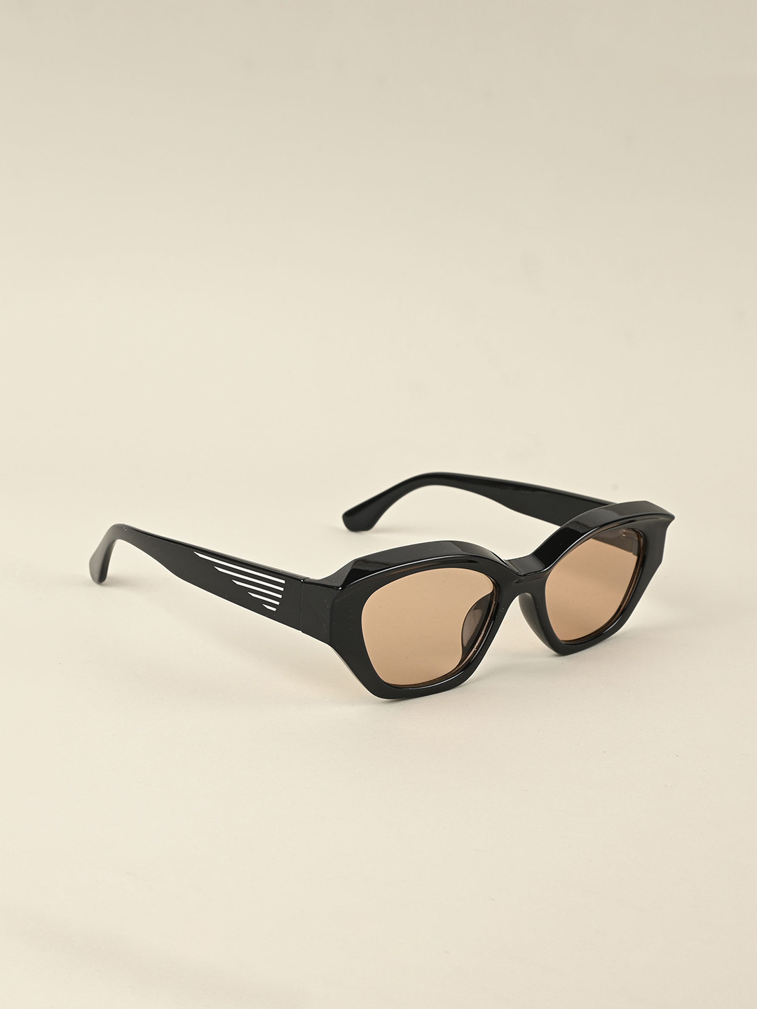 

IDOR Women Oval Sunglasses with UV Protected Lens, Brown