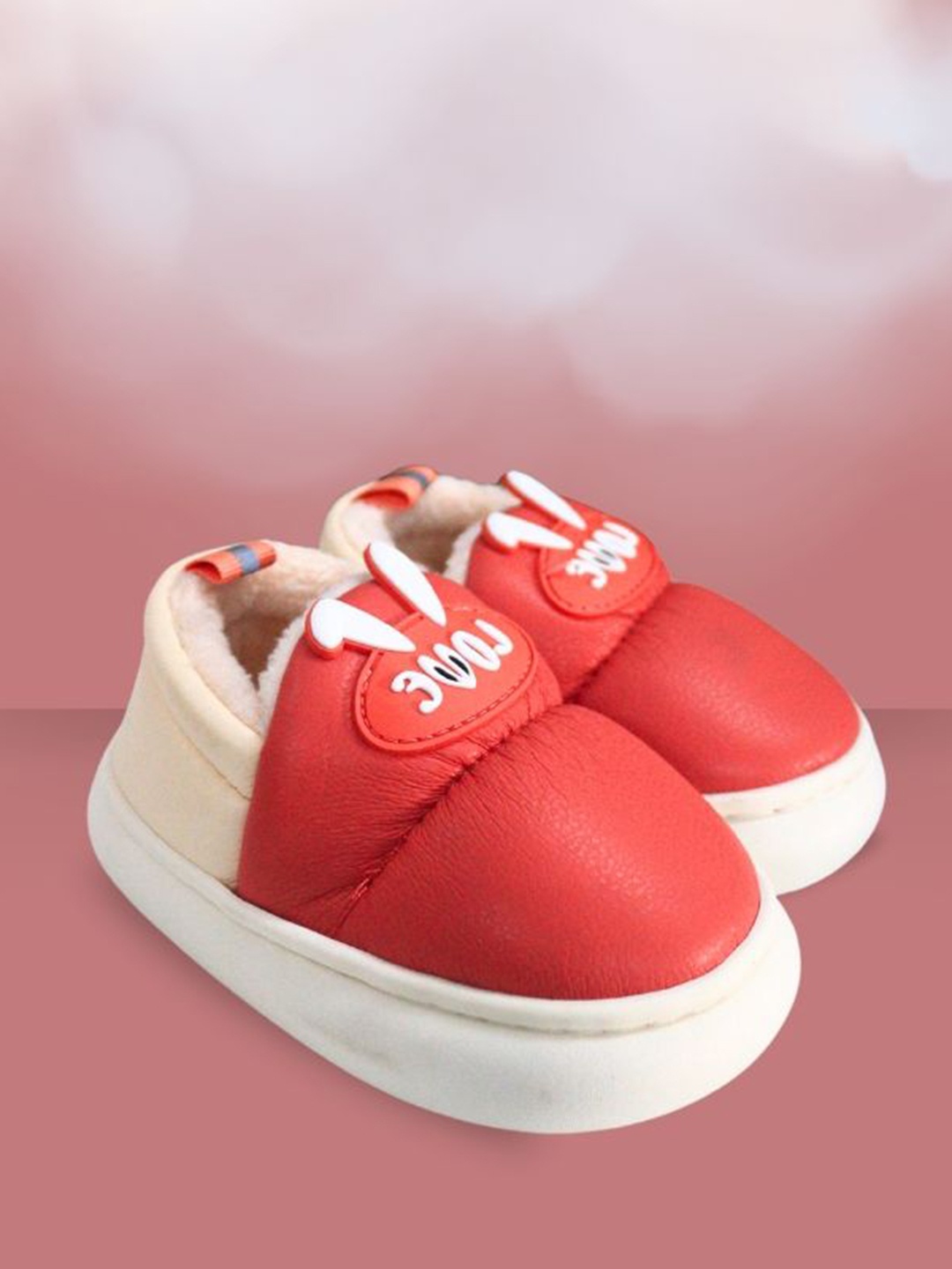 

MOON MAMA Unisex Kids Leather Driving Shoes, Red