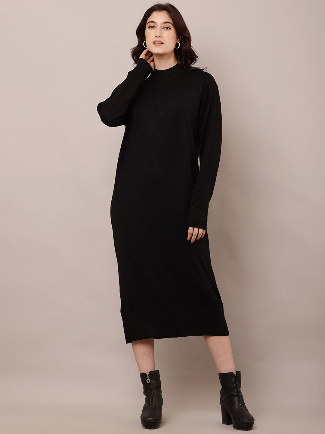 

NoBarr Midi Dress, Black