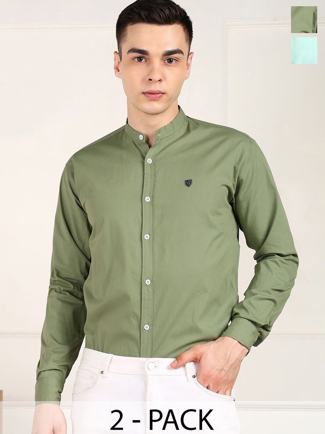 

PulseIQ Men Slim Fit Opaque Casual Shirt, Multi