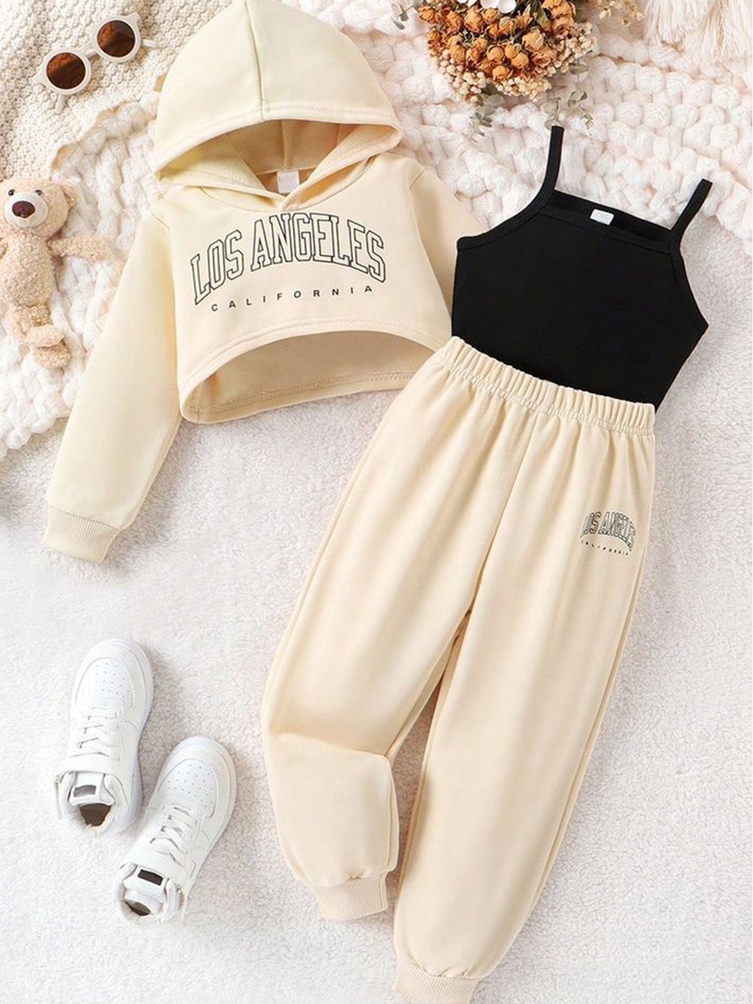 

LULU & SKY Girls Top, Beige