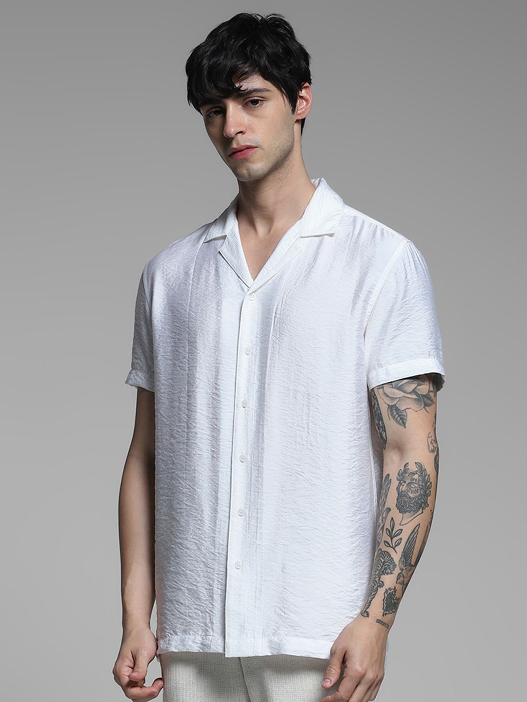 

Jack & Jones Men Opaque Casual Shirt, White