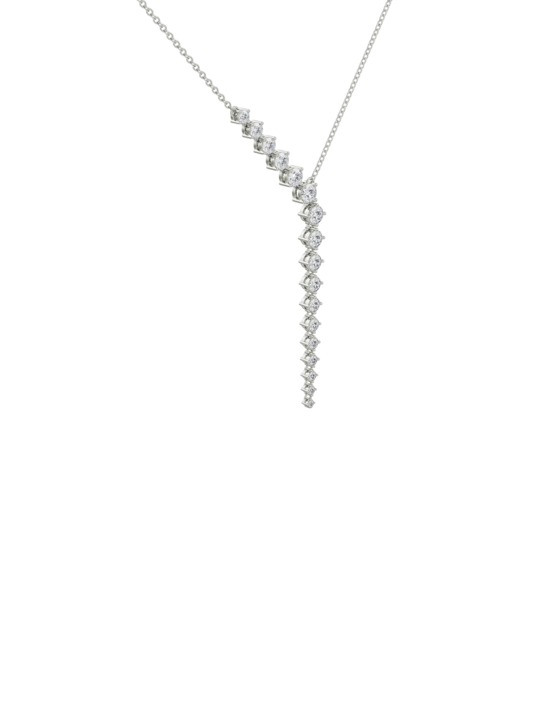 

Emori Sleek Diamond Chain Necklace, Silver