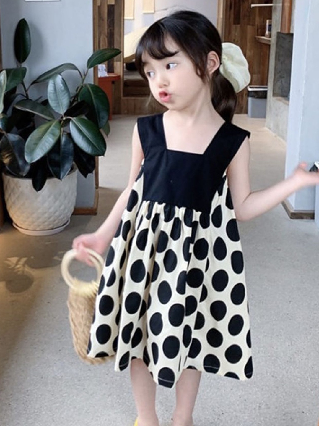 

LULU & SKY Polka Dot Print A-Line Dress, Multi