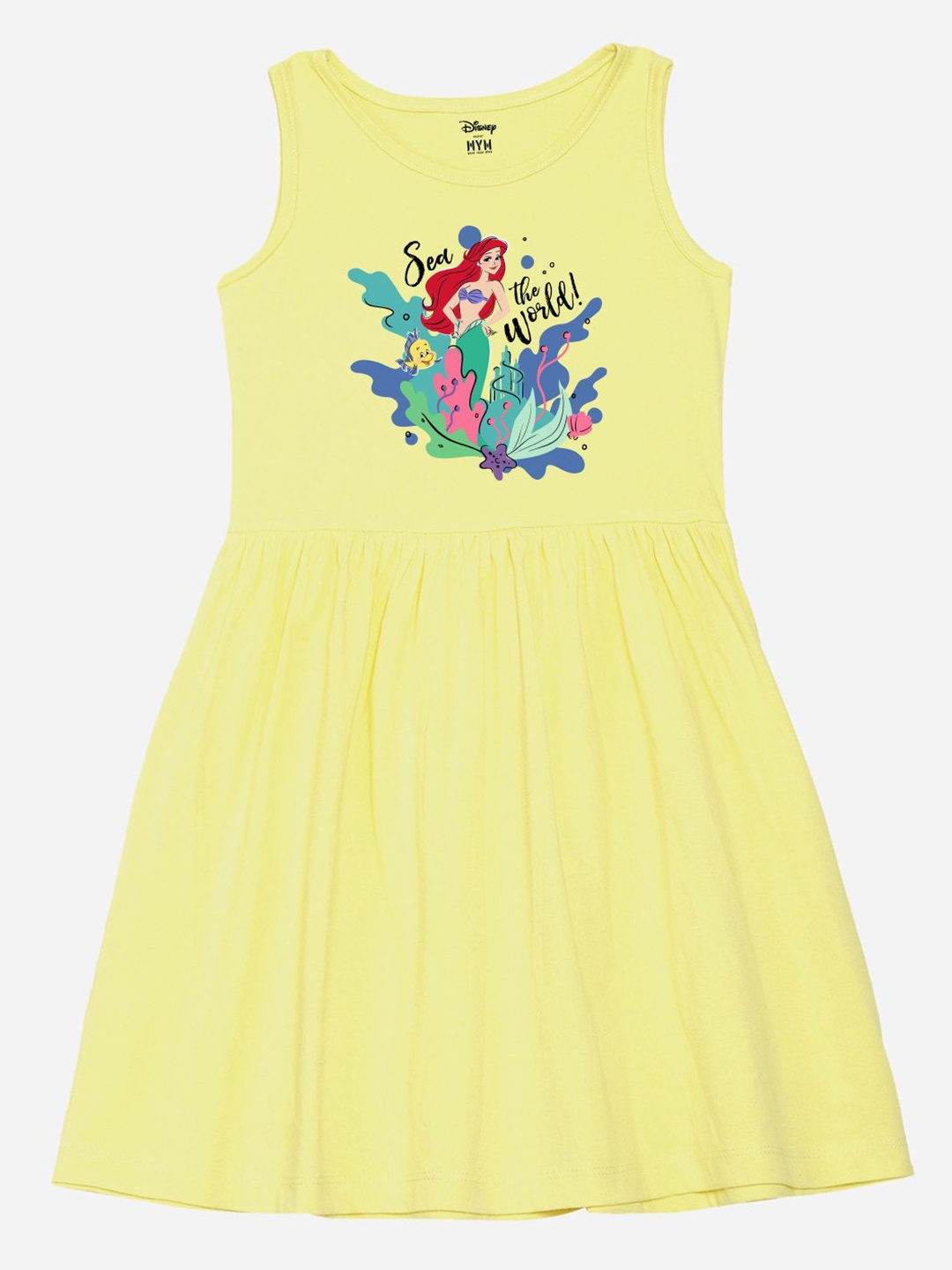 

Wear Your Mind Print Fit & Flare Dress, Yellow