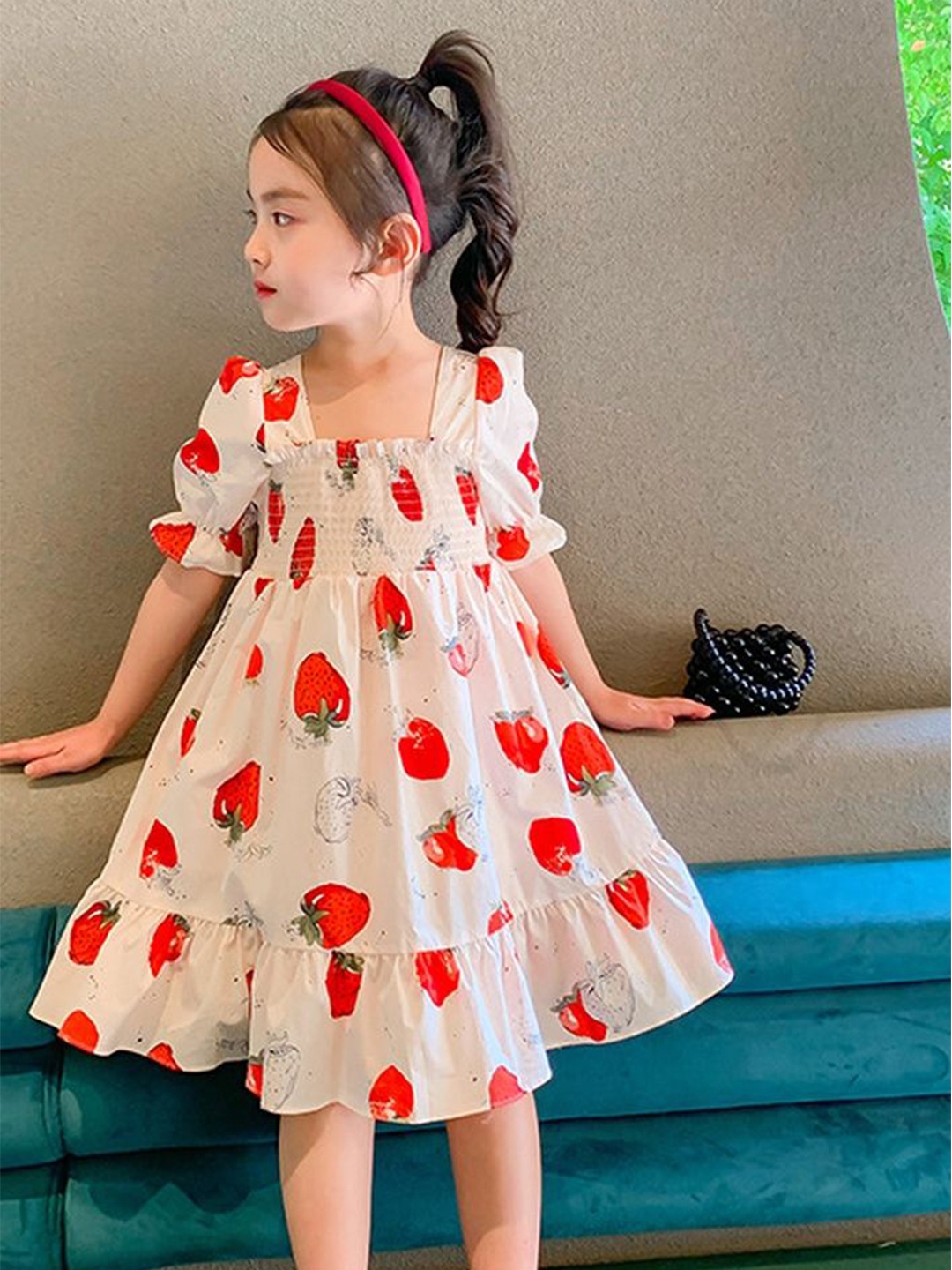 

LULU & SKY Polka Dot Print A-Line Dress, Multi