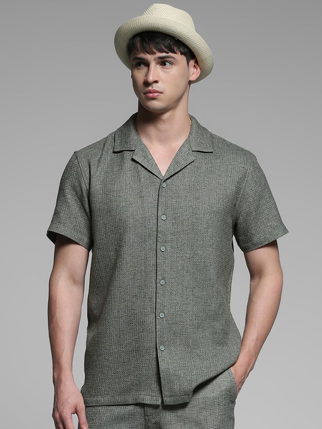 

Jack & Jones Men Opaque Casual Shirt, Green