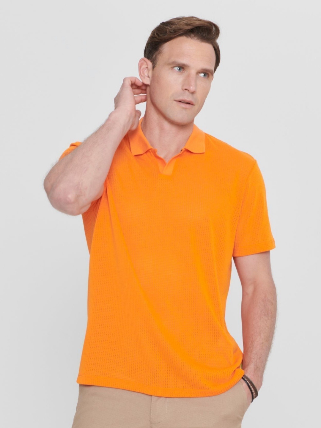 

ALTINYILDIZ CLASSICS AC Co. Men Polo Collar T-shirt, Na