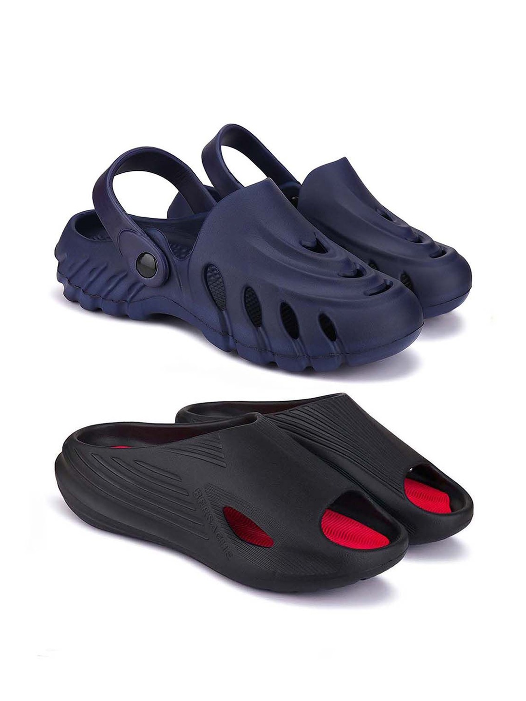 

BERSACHE Men Clogs, Navy blue