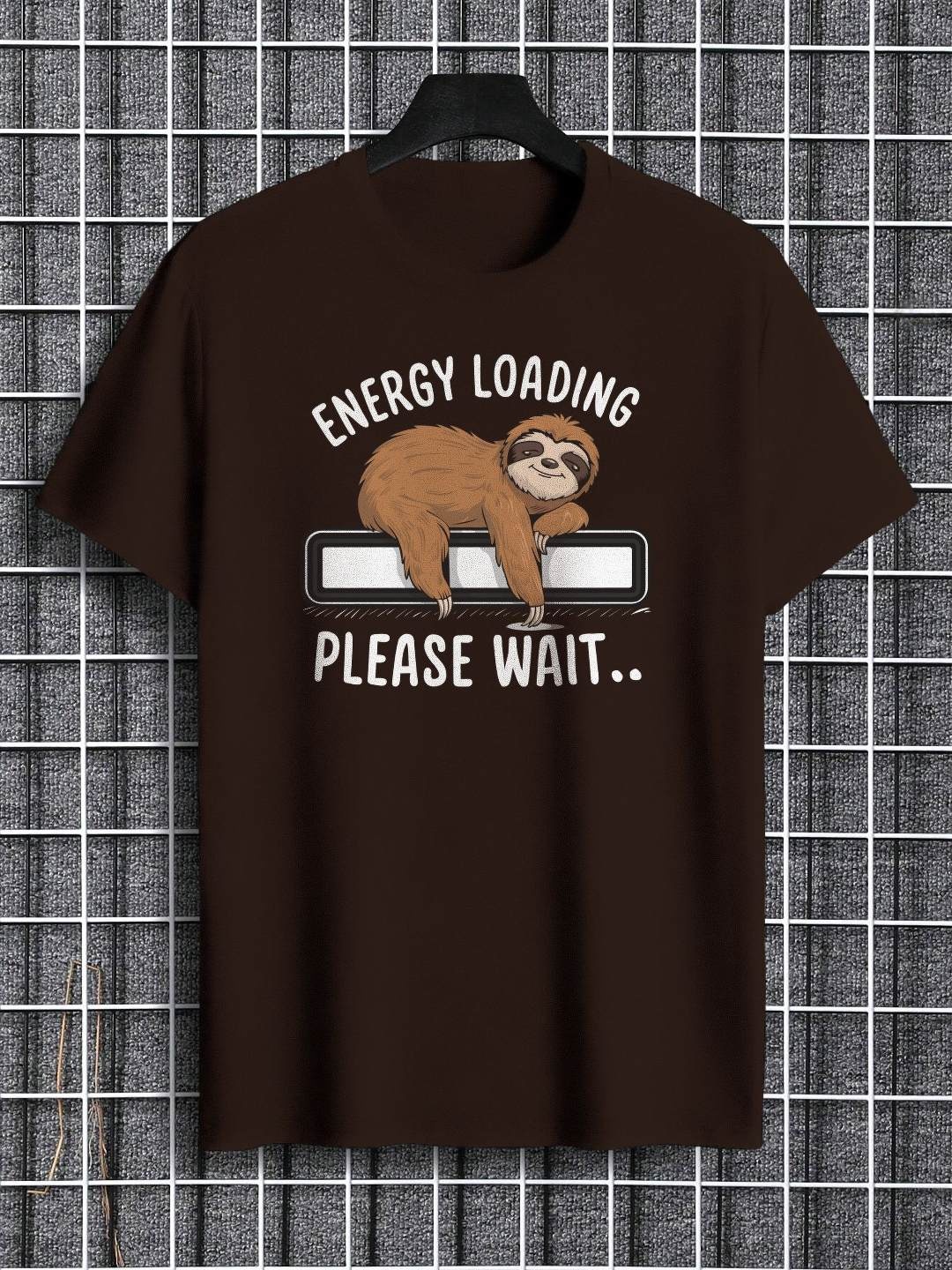 

TOGS & TERRE Women Typography Printed Monochrome Organic Cotton T-shirt, Brown