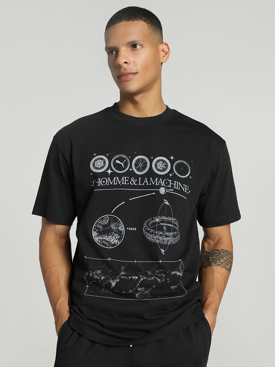

Puma Graphics Relaxed Fit T-shirt, Black