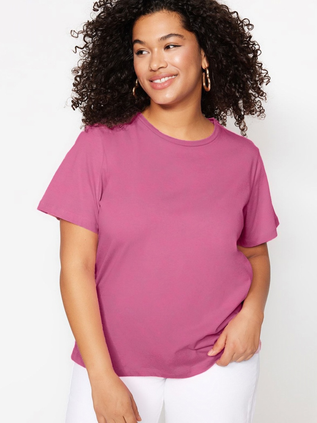 

Trendyol Women V-Neck Pockets T-shirt, Na