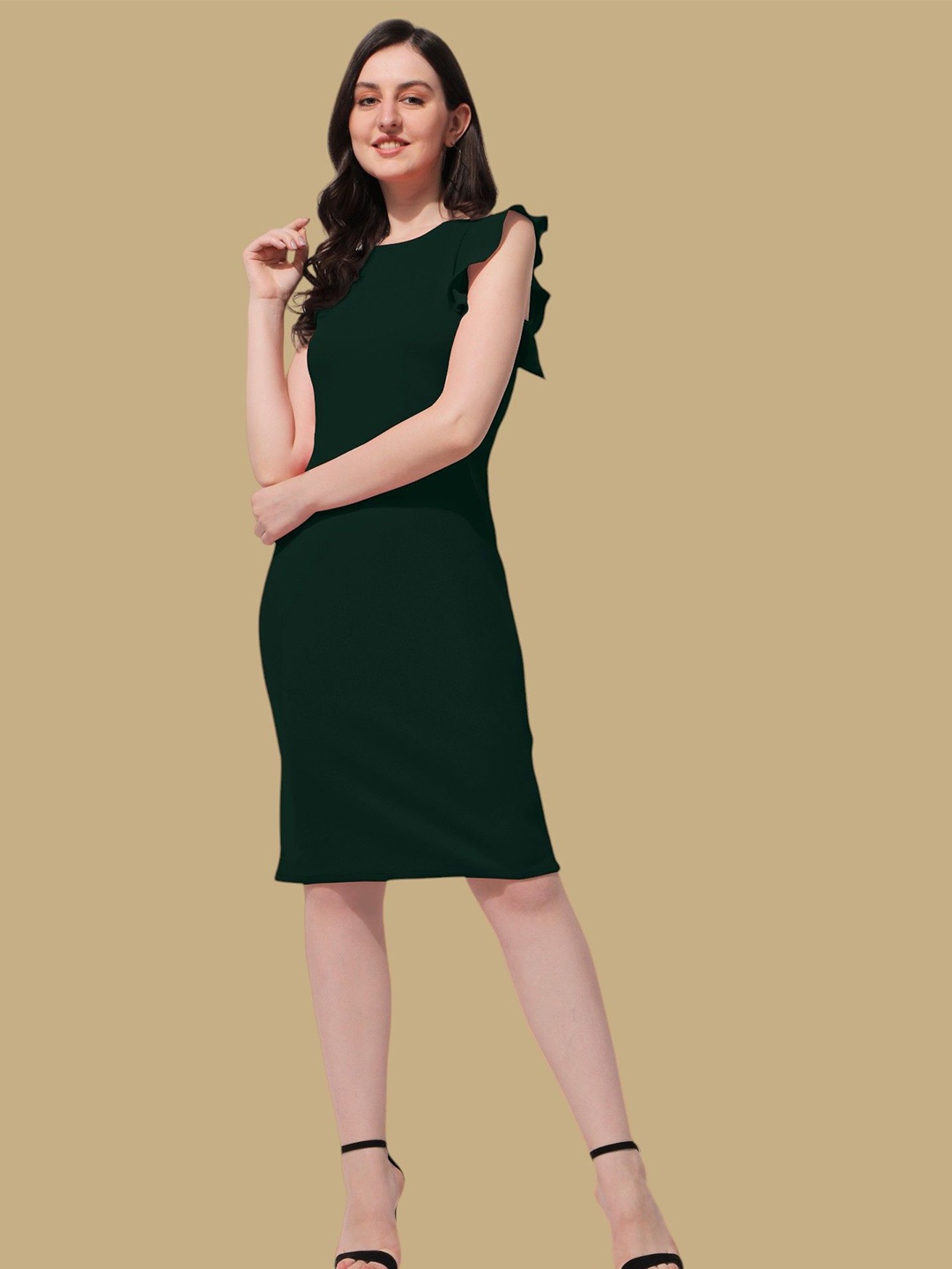 

Chemistry Halter Neck Bodycon Dress, Green