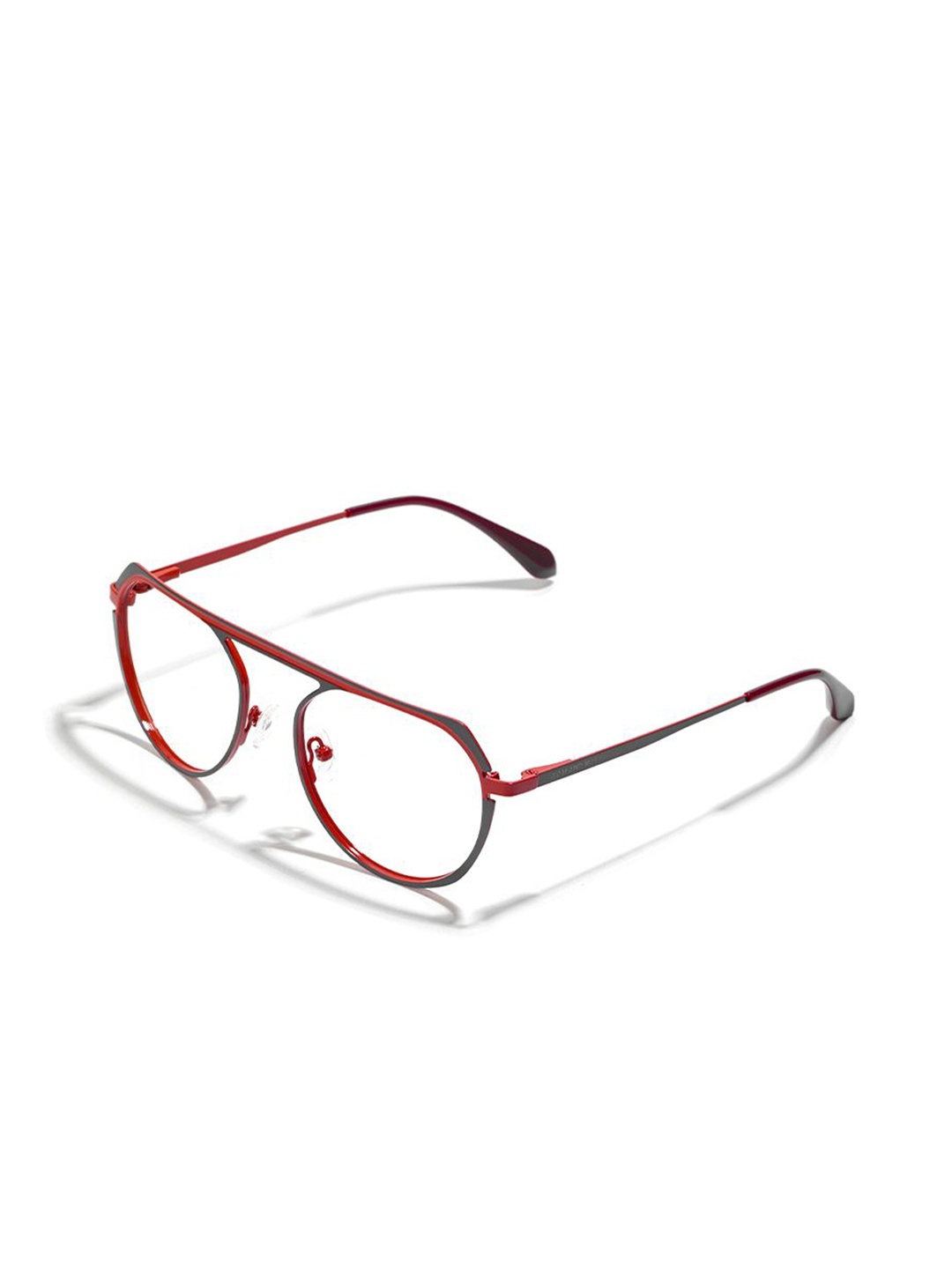 

SAM & MARSHALL Unisex Full Rim Aviator Frames, Red
