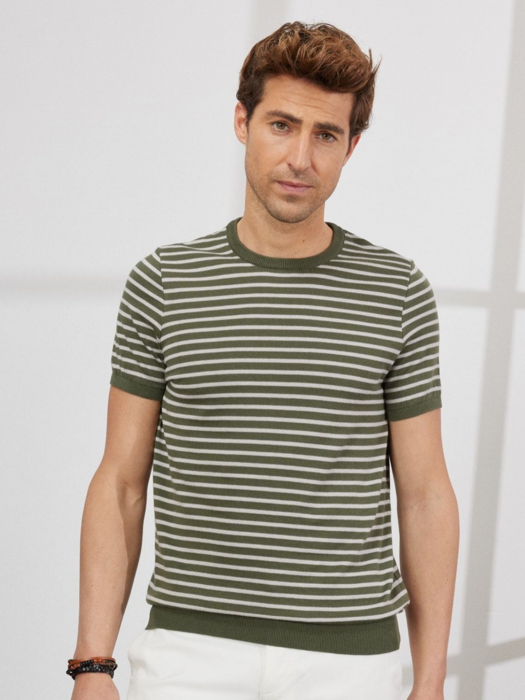 

ALTINYILDIZ CLASSICS AC Co. Men Striped Pockets T-shirt, Na