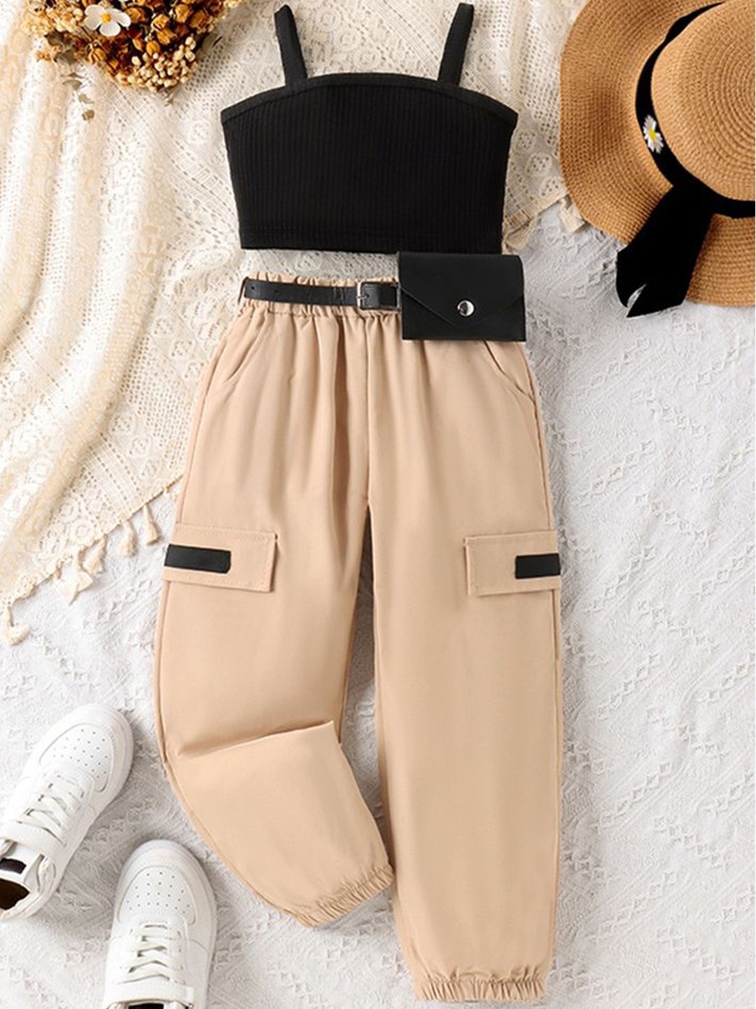 

LULU & SKY Girls Top, Khaki