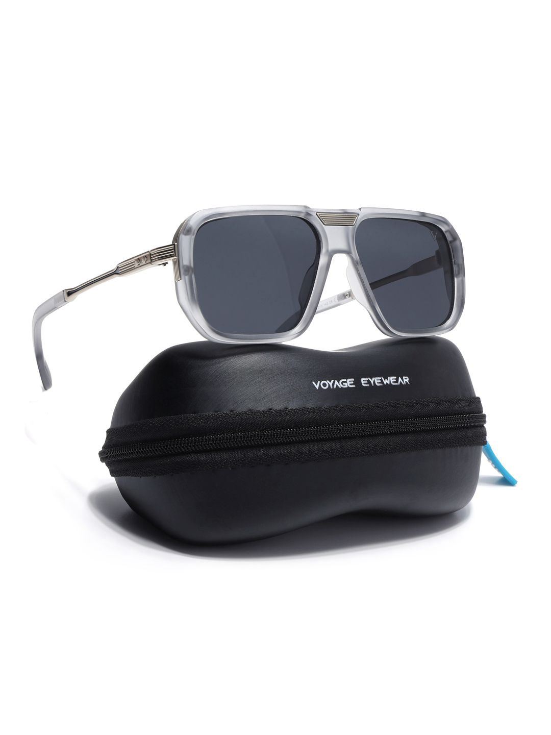 

Voyage Unisex Wayfarer Sunglasses with Polarised and UV Protected Lens, Black