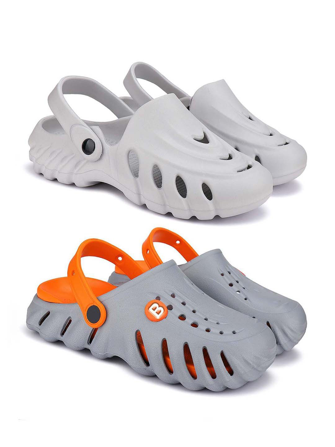 

BERSACHE Men Clogs, Orange