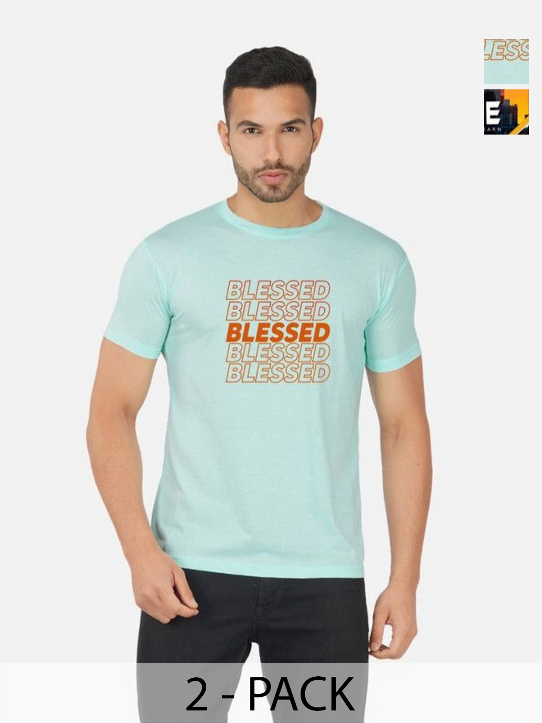 

GLOBAL NOMAD Men 2 Printed Bio Finish Pockets T-shirt, Mustard