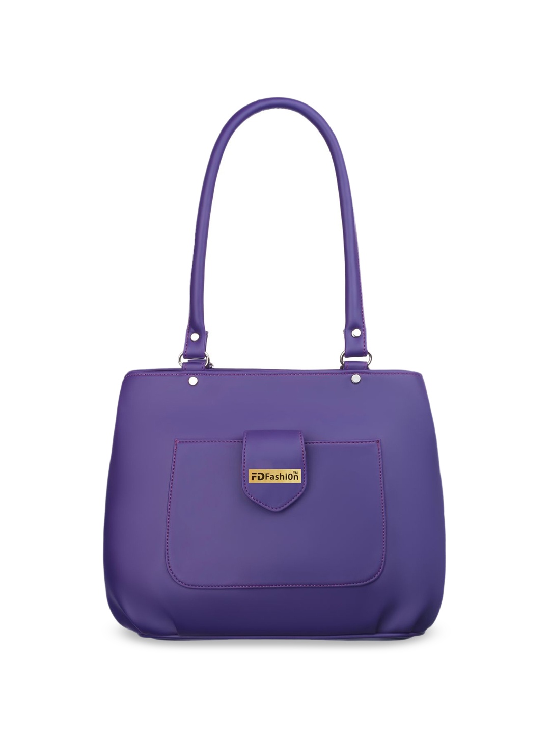 

FD Fashion PU Structured Shoulder Bag, Violet