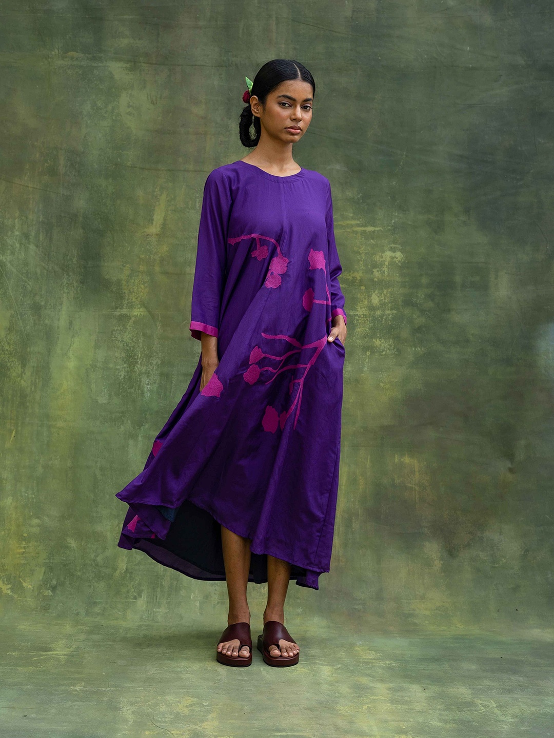 

Doodlage A-Line Dress, Purple