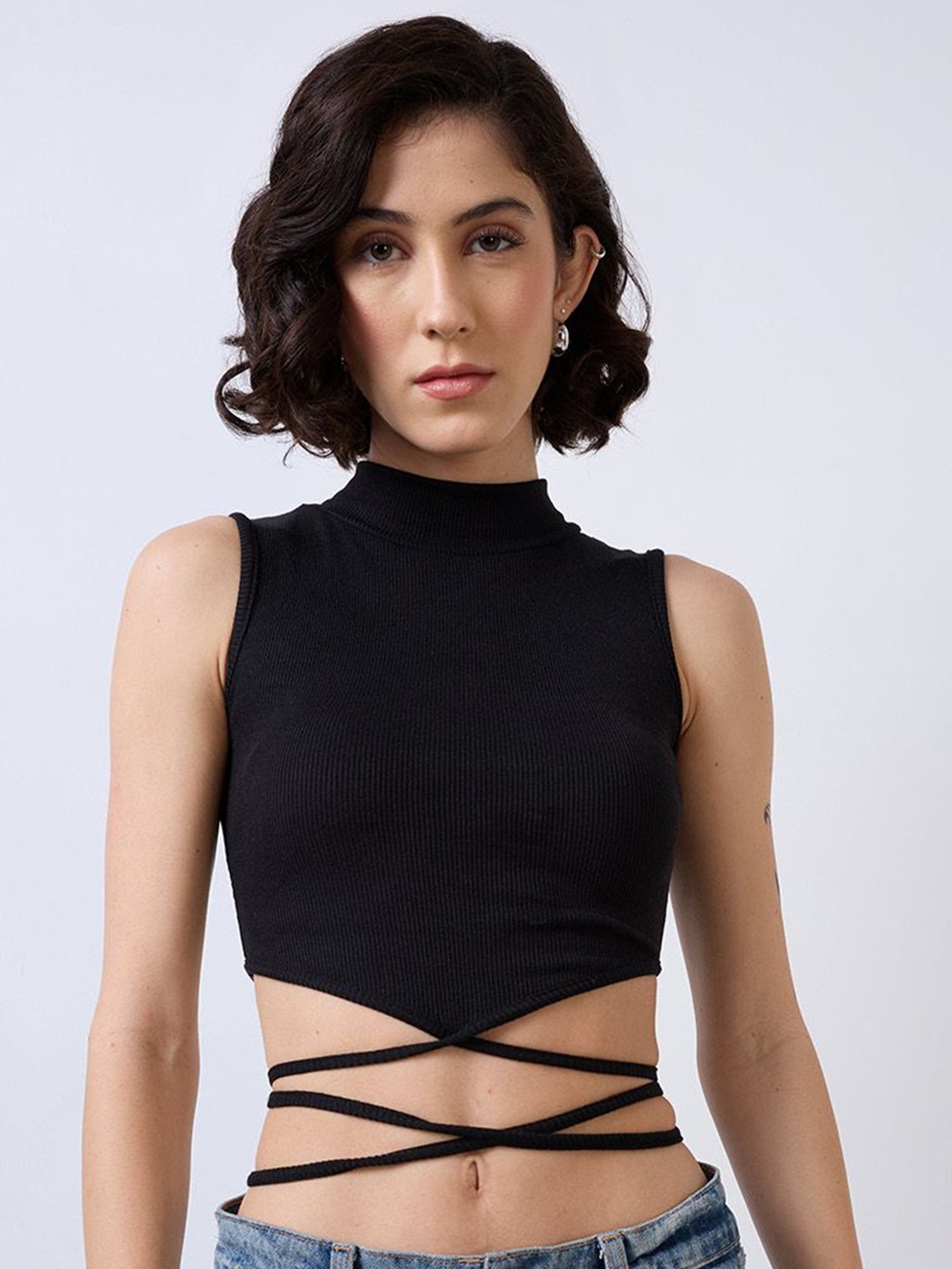 

SZN Crop Top, Black
