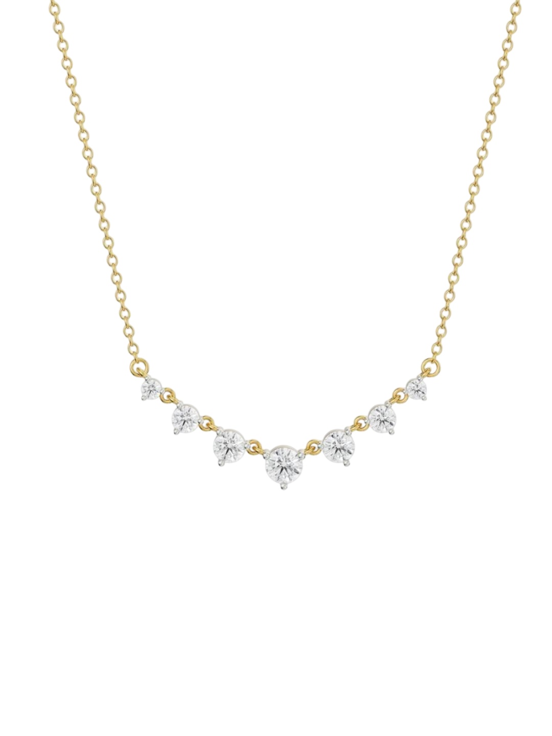 

Emori Minimalist Tennis Diamond Necklace, Gold