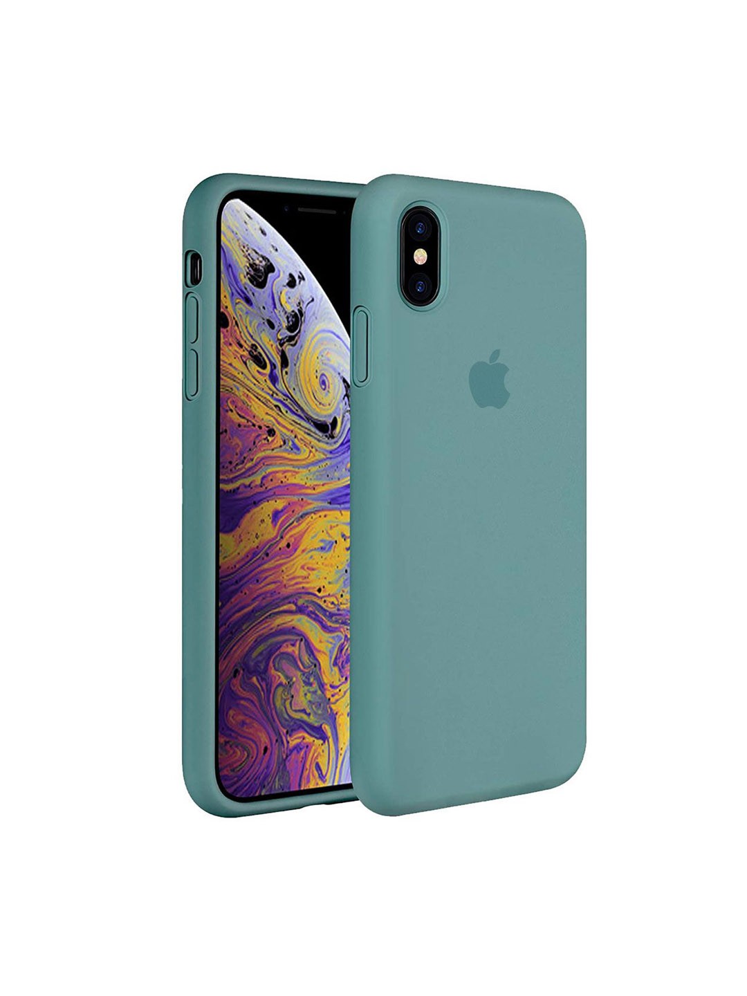 

LIRAMARK Solid Printed iPhone X Back Case Mobile Accessories, Green