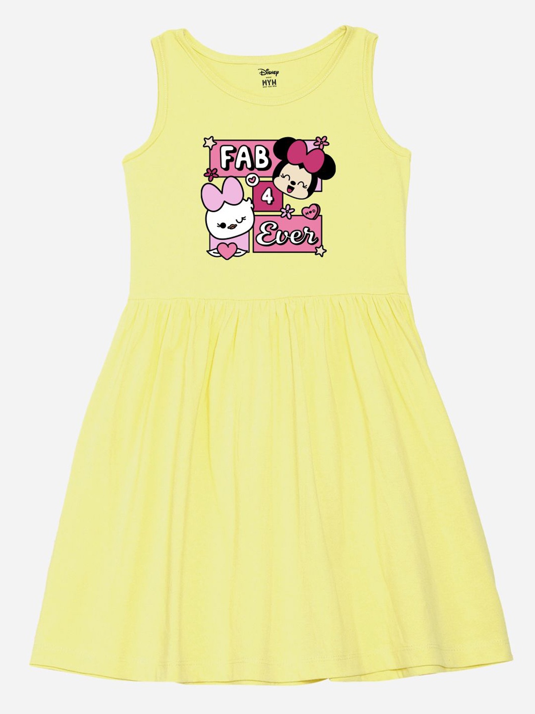 

Wear Your Mind Print Fit & Flare Dress, Yellow