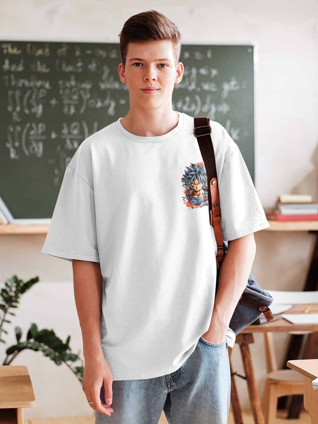 

Edyssa Men Printed T-shirt, White