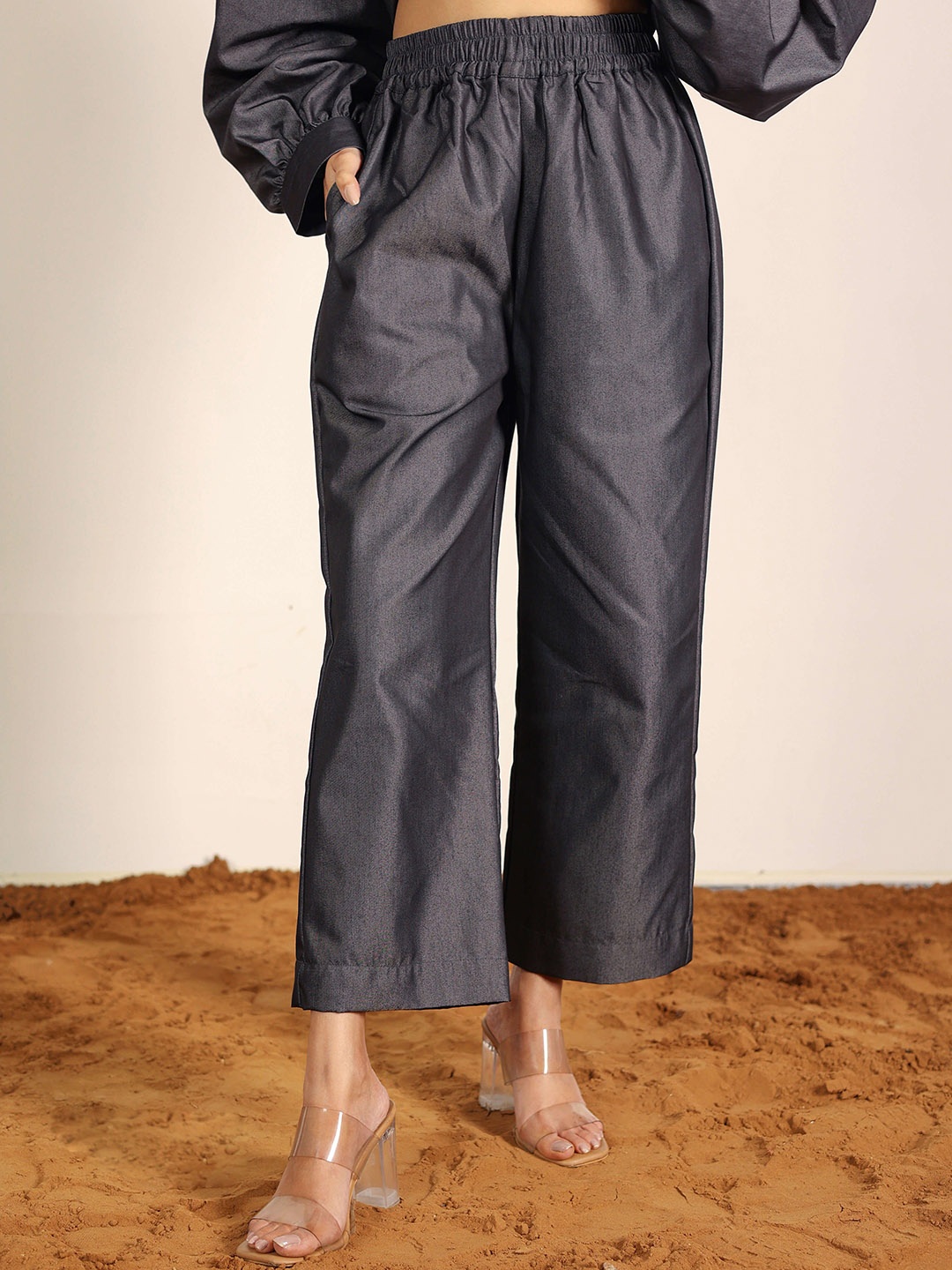 

KAORI BY SHREYA AGARWAL Women Trousers, Black