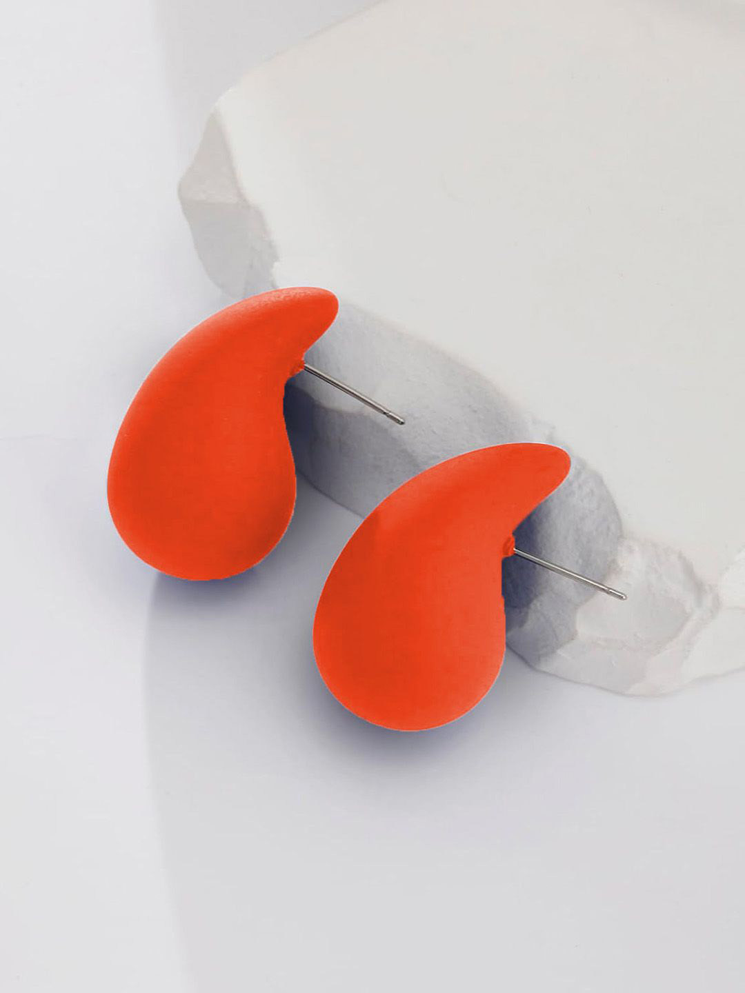 

FIMBUL Teardrop Shaped Drop Earrings, Orange