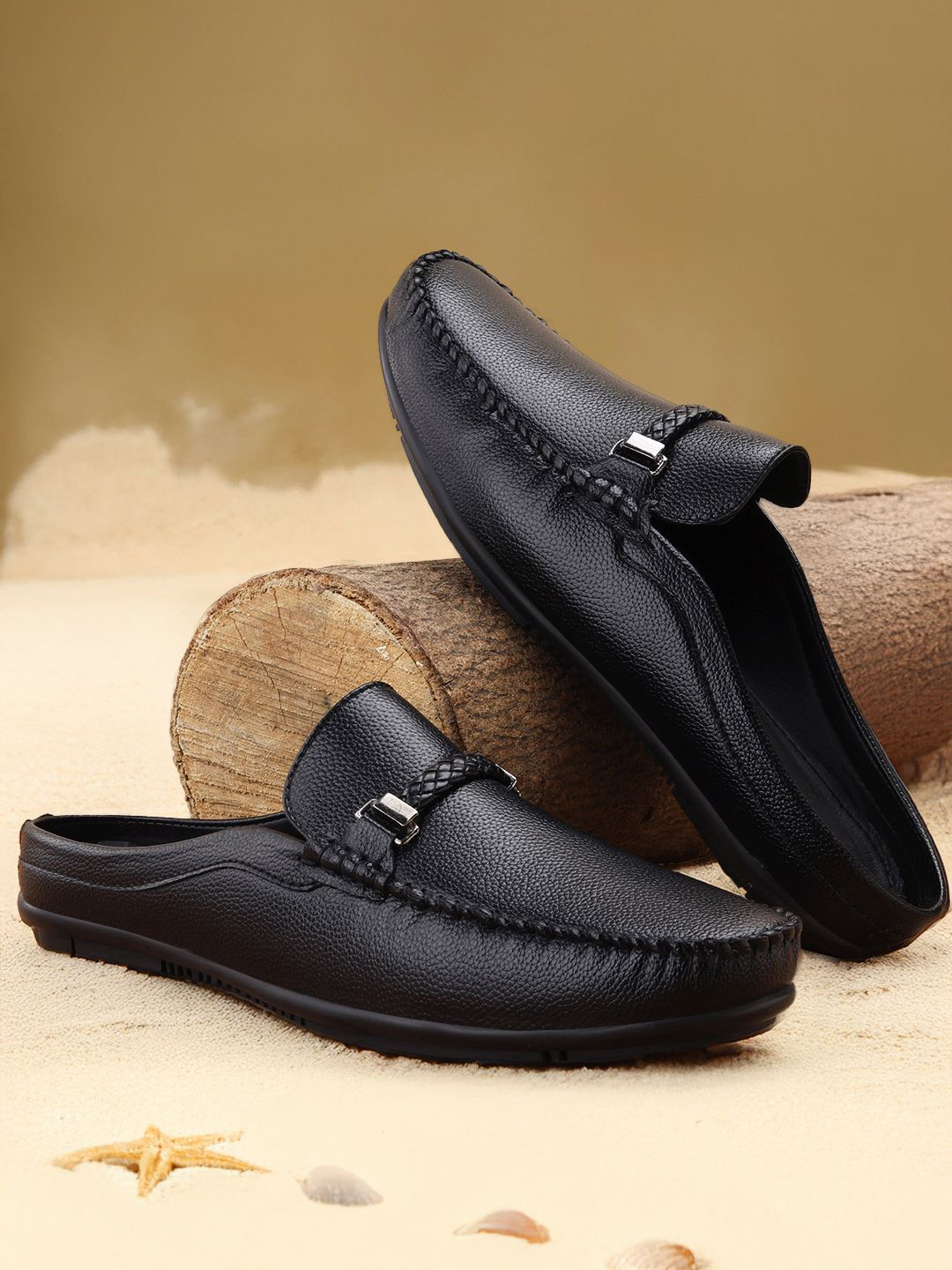 

Anouk Men PU Mules, Black