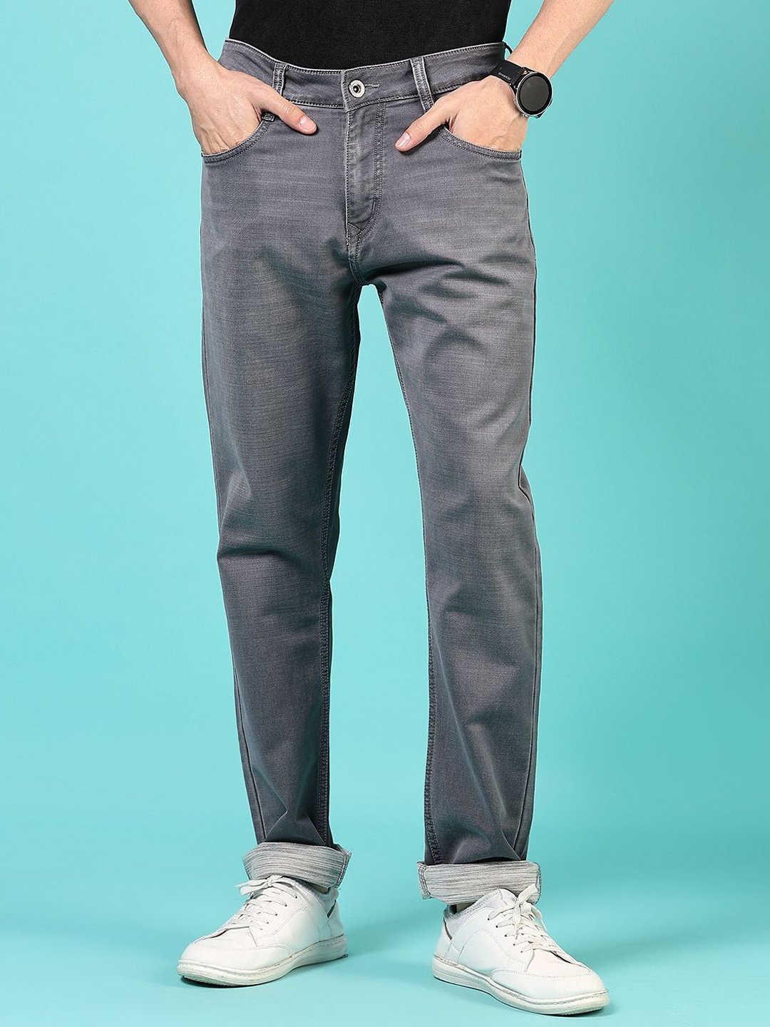 

V-Mart Men Light Fade Jeans, Grey