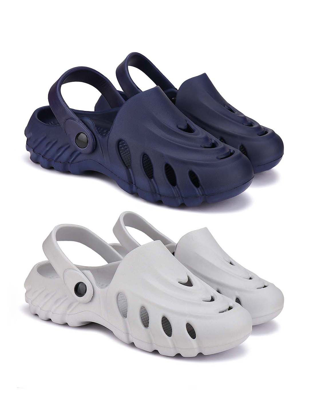 

BERSACHE Men Clogs, Navy blue