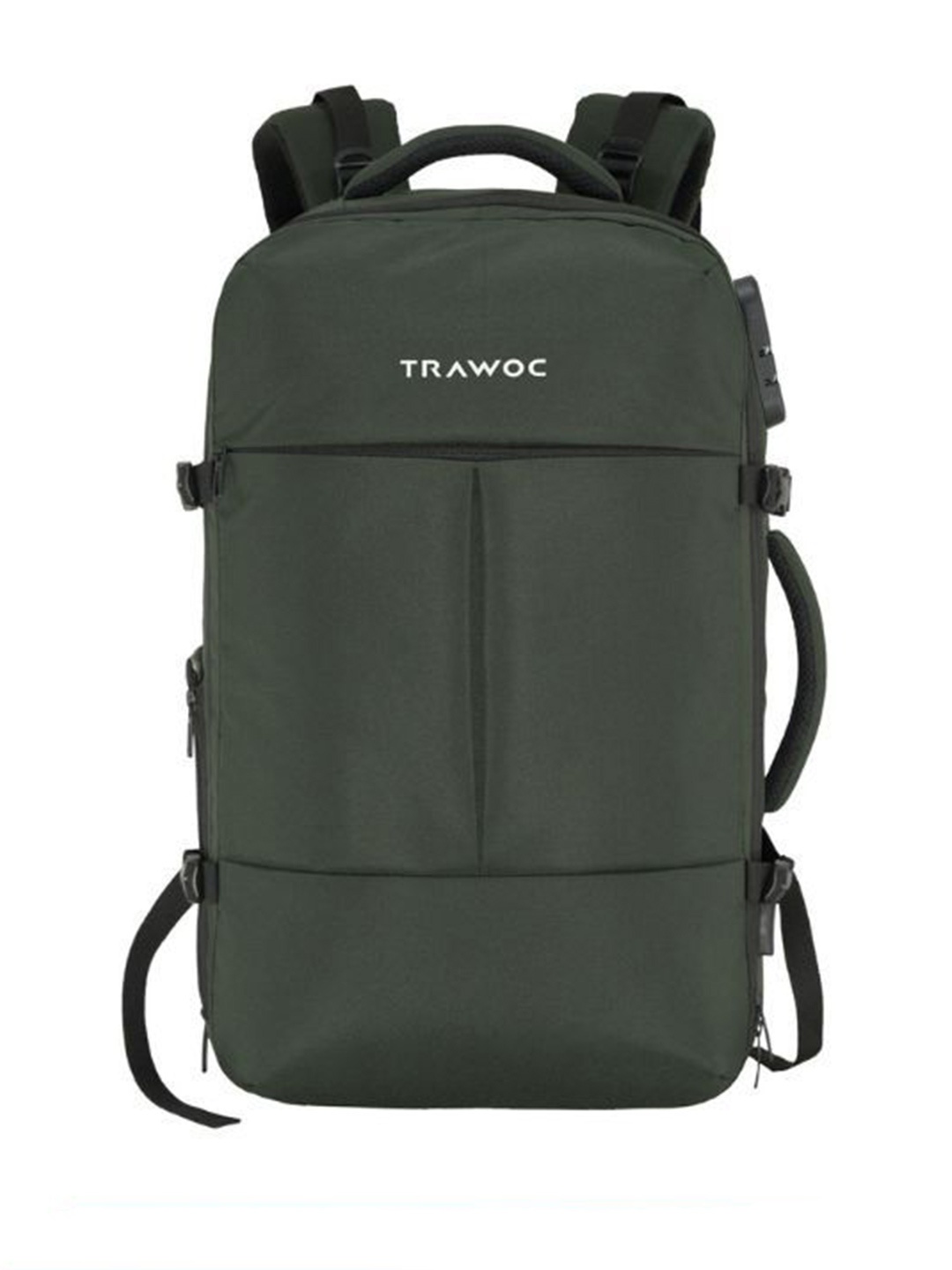 

TRAWOC 45L Laptop TPB01 With USB Charging Anti-Theft Lock Backpack, Green