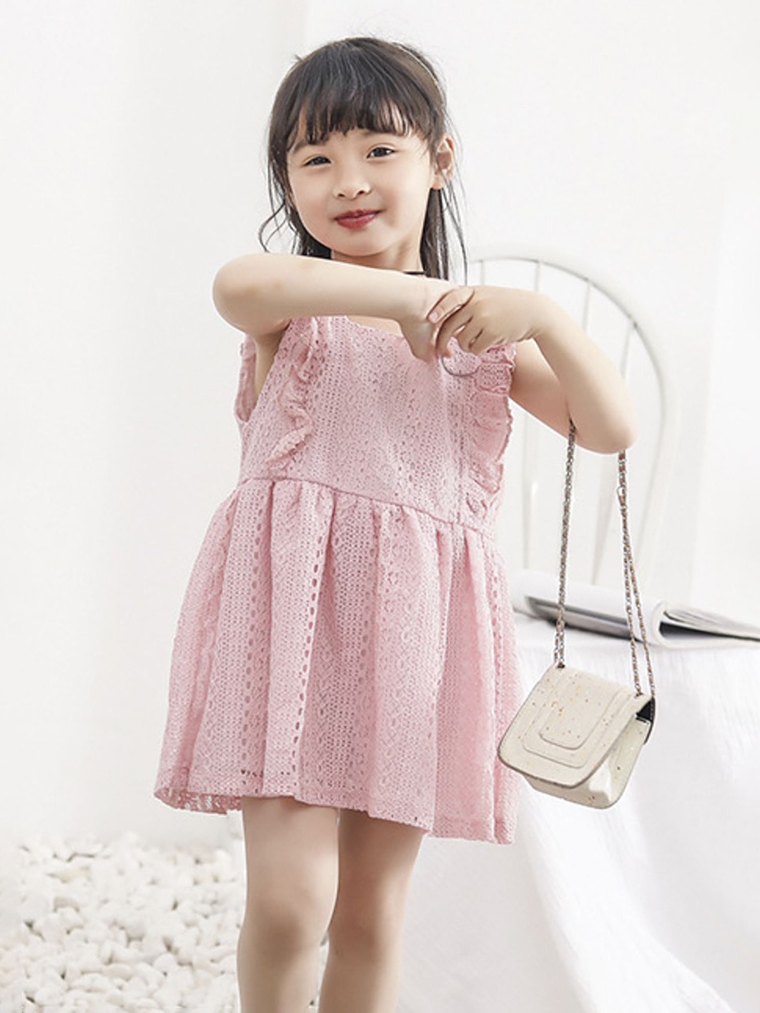 

LULU & SKY Fit & Flare Dress, Pink
