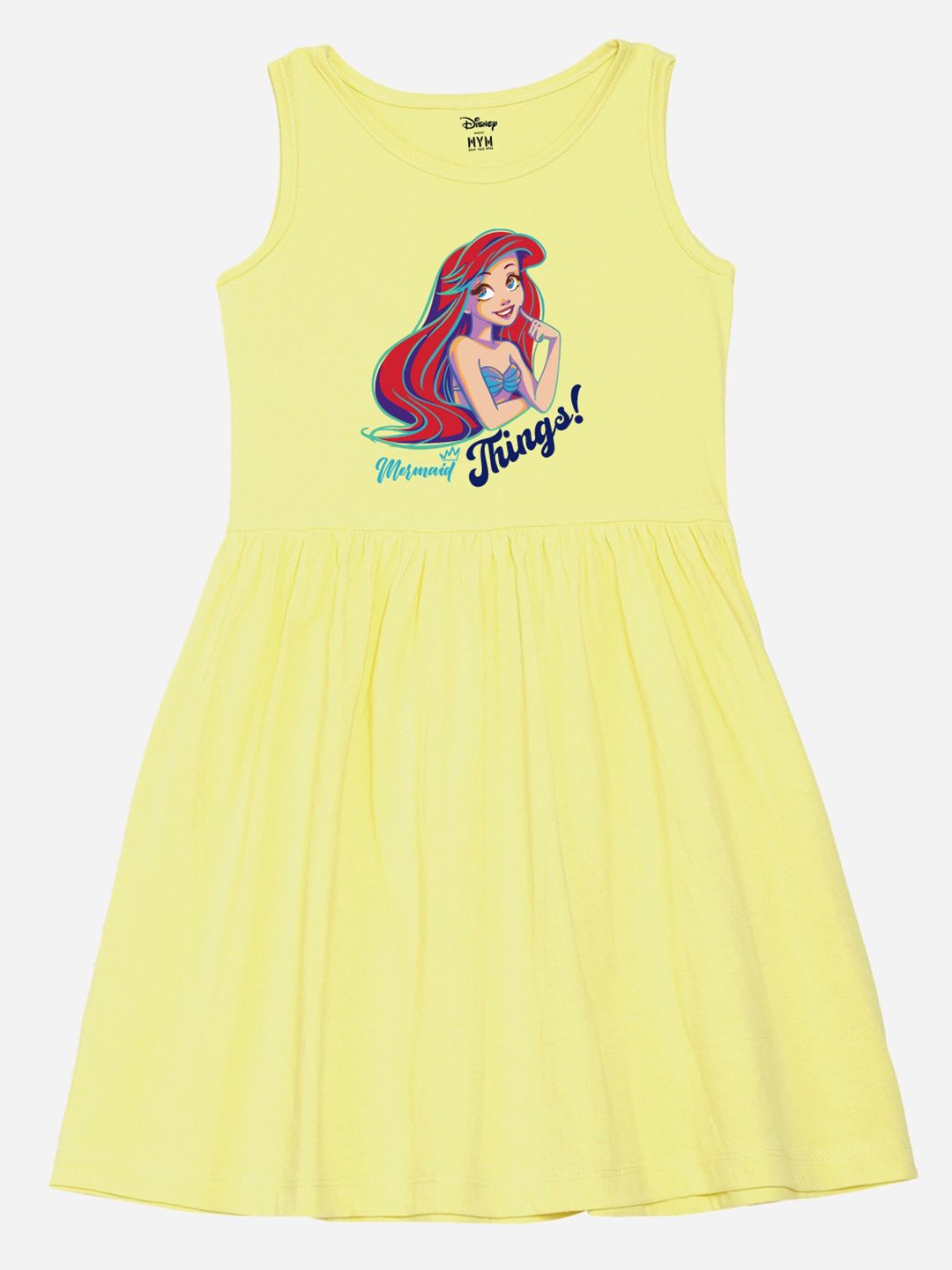 

Wear Your Mind Print Fit & Flare Dress, Yellow