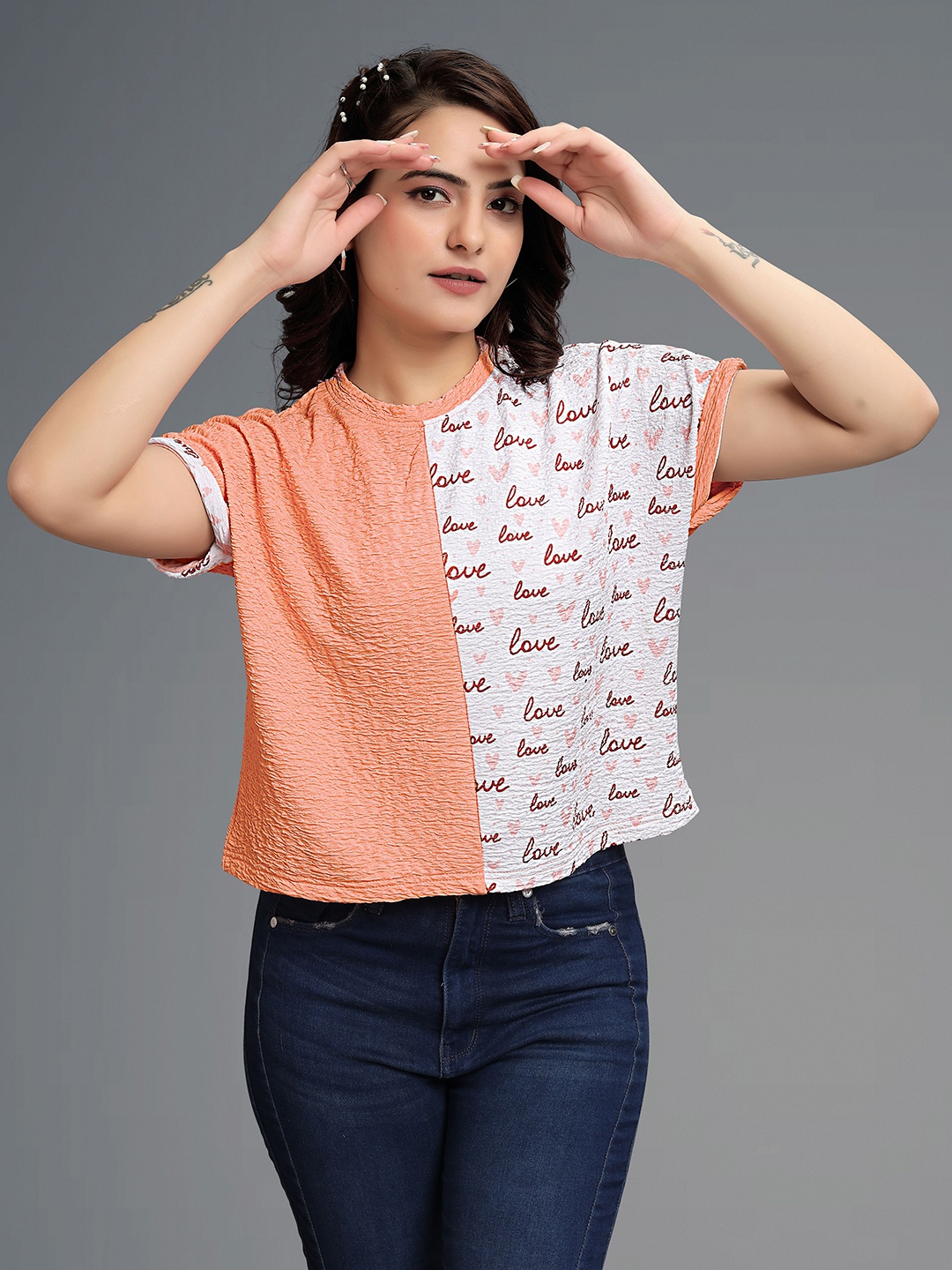 

VGHCFASHION Women Pockets T-shirt, Orange