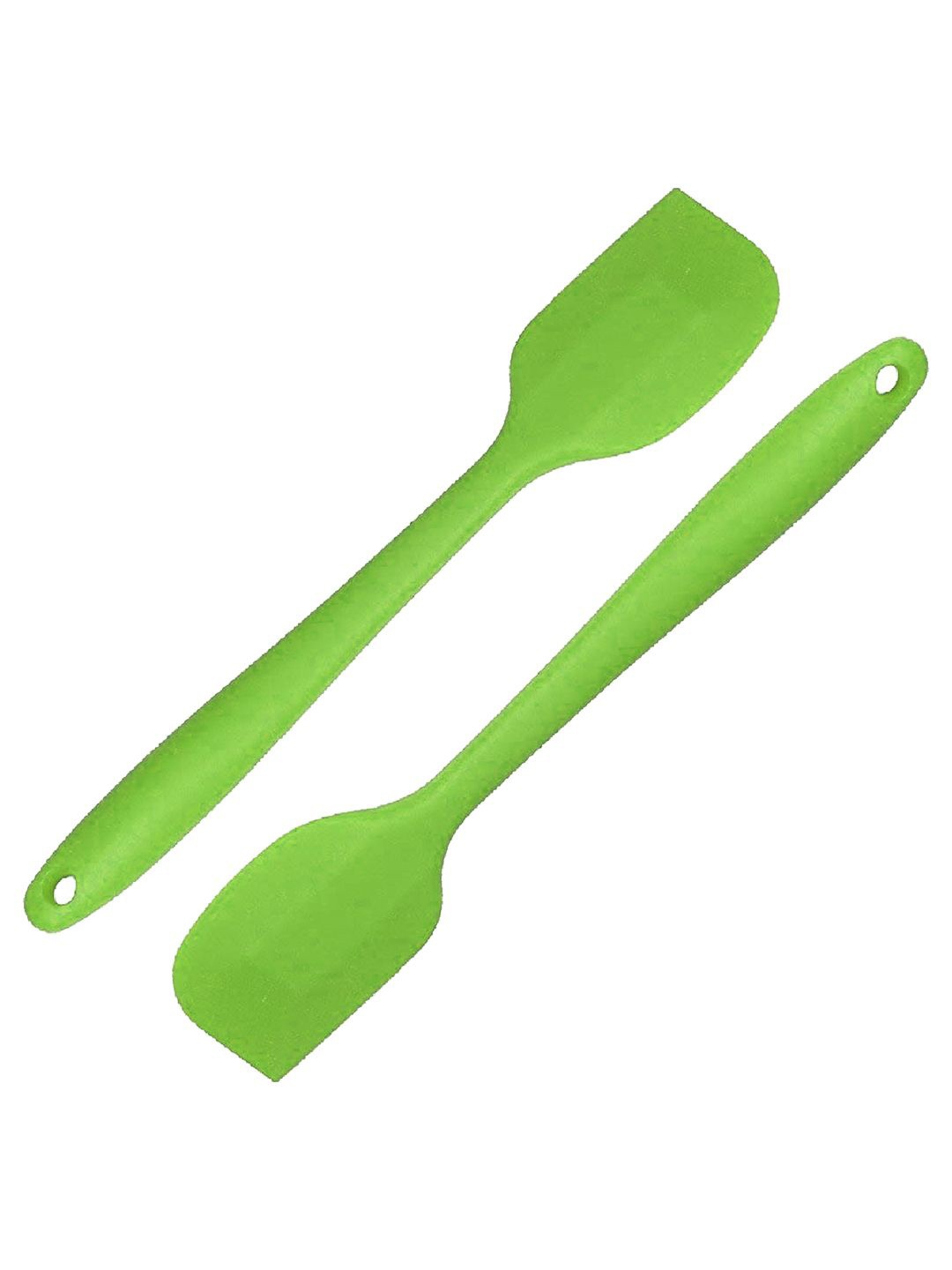 

Kuber Industries 2 Pieces Green Heat Resistant Silicone Spatula
