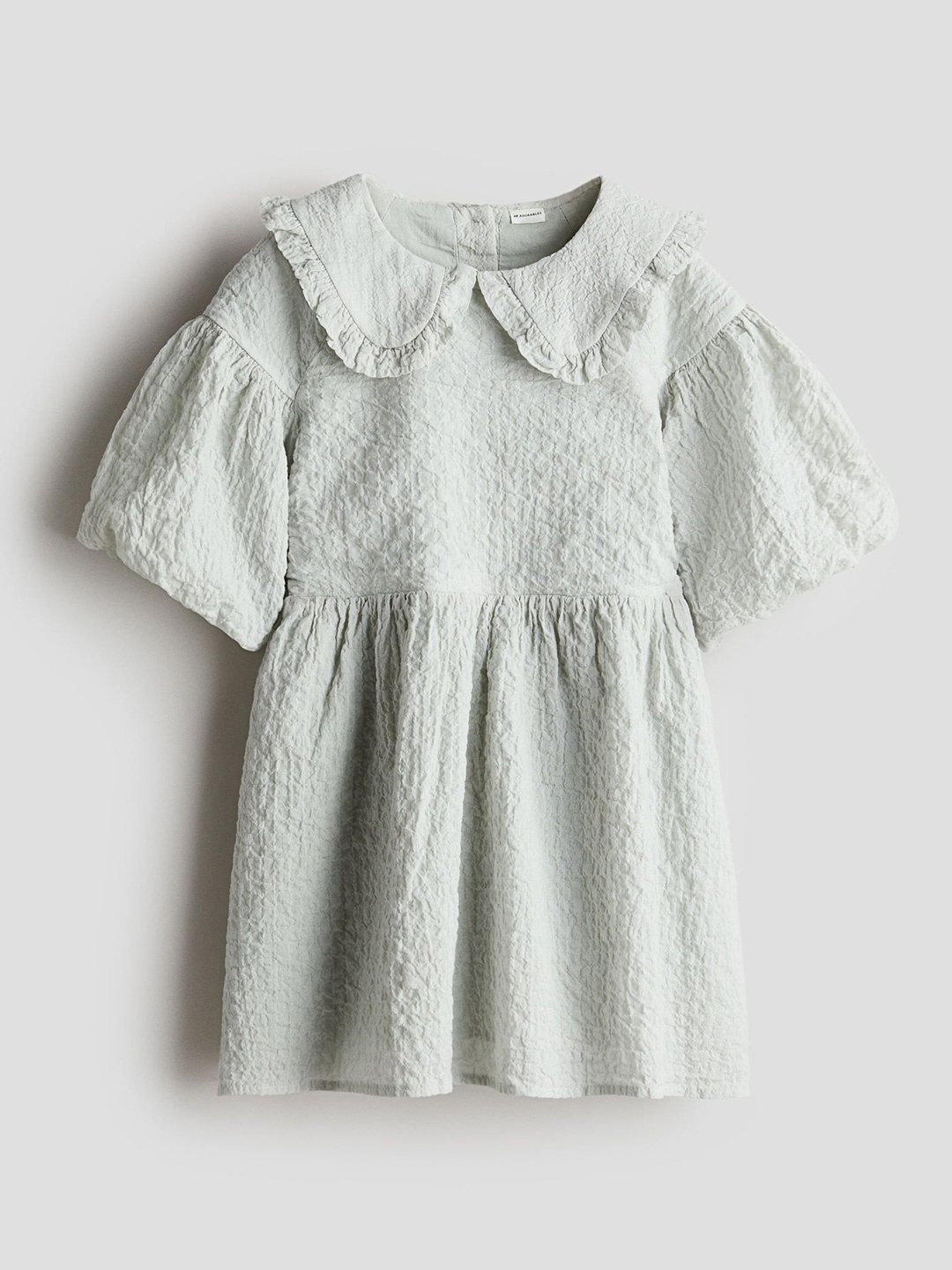 

H&M Cotton Seersucker Dress, Green