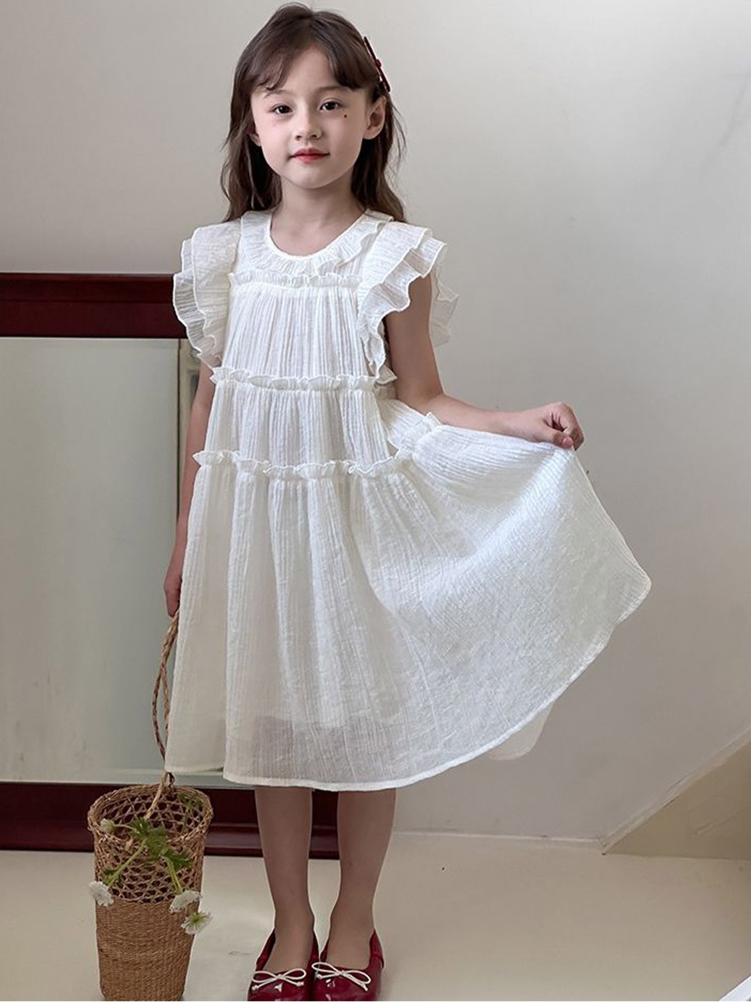 

LULU & SKY Empire Dress, Beige