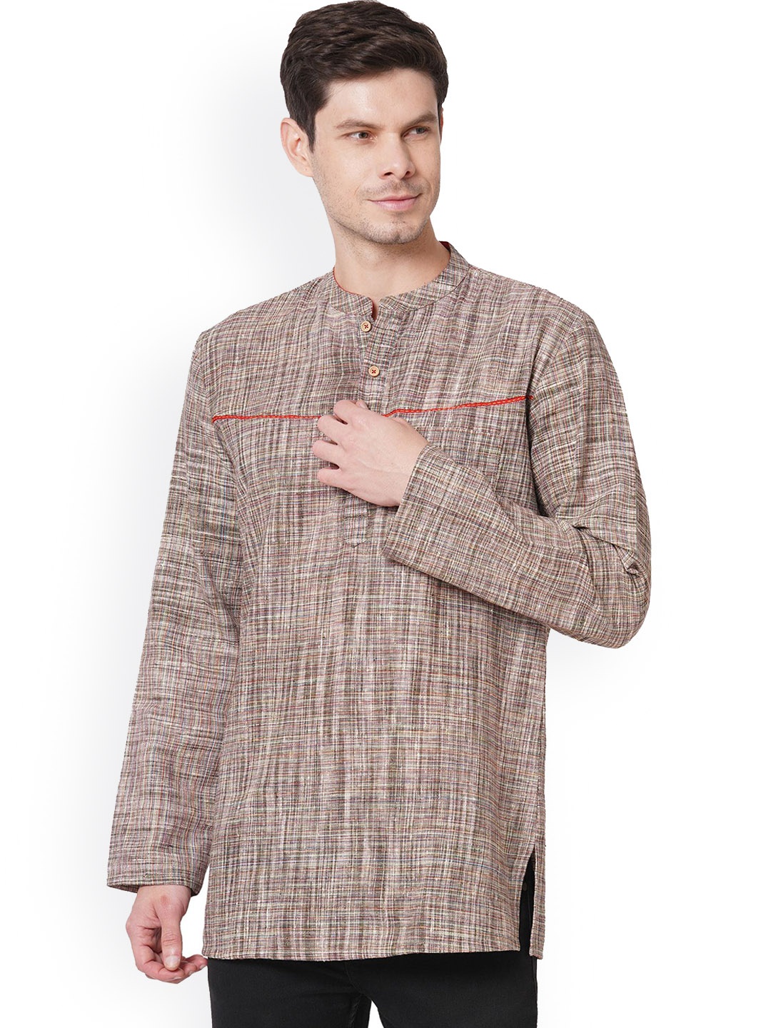 

Arch element Men Mirror Work Kurta, Multi