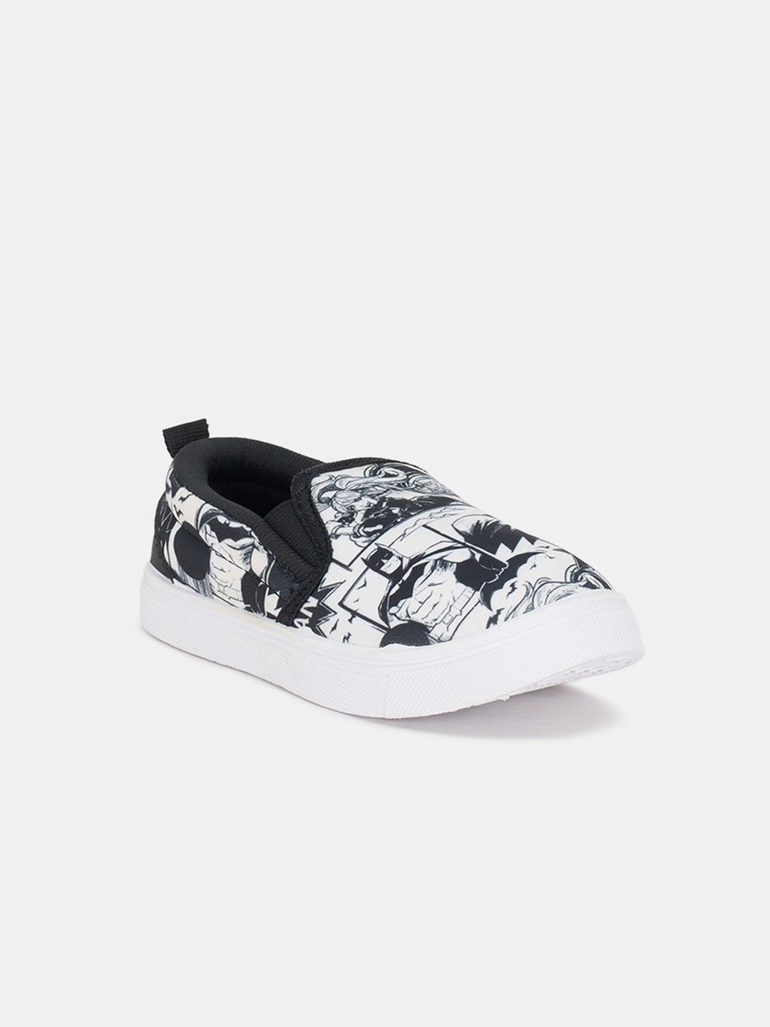 

Pantaloons Junior Boys Printed Slip-On Sneakers, Black