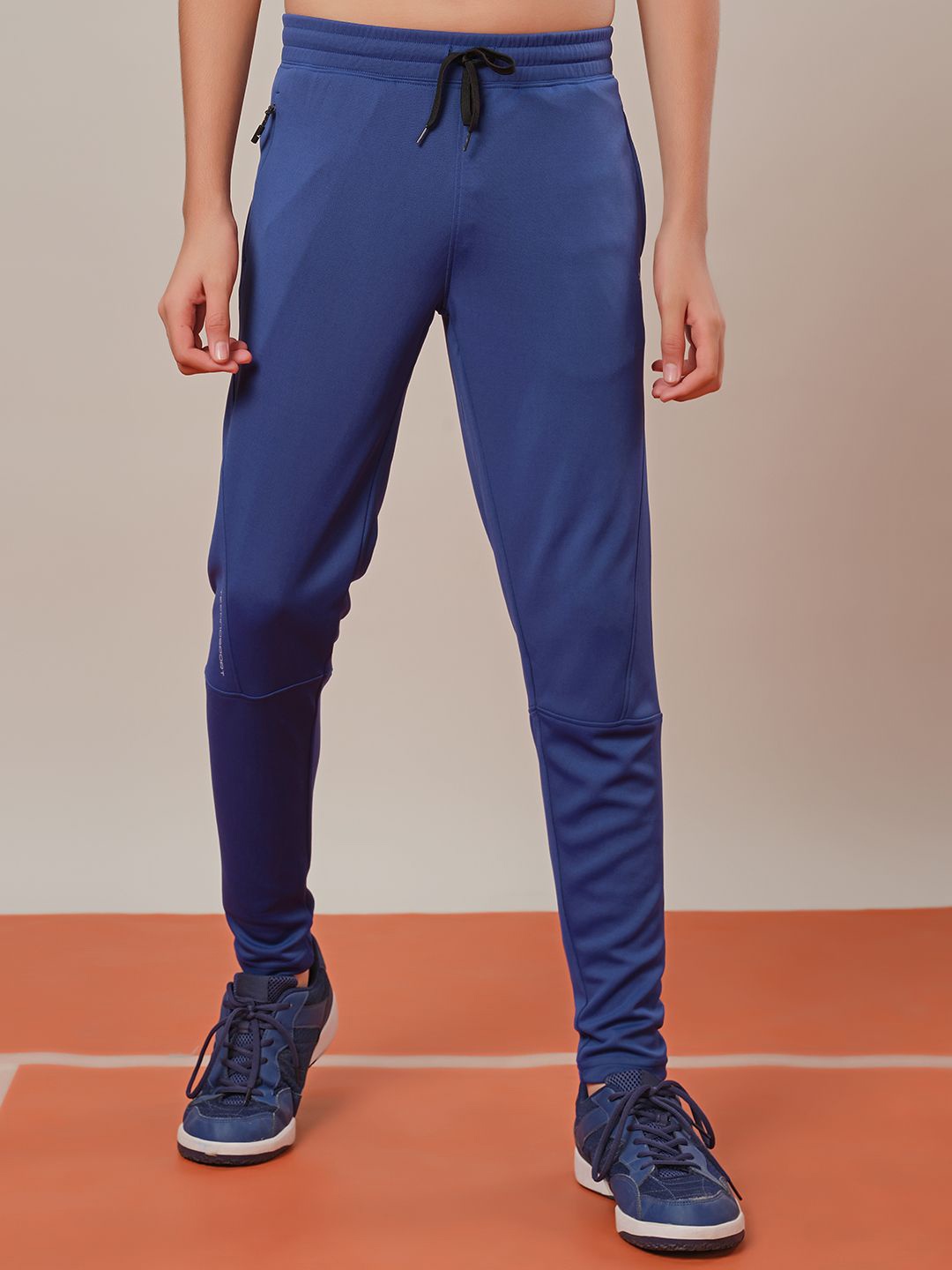 

Technosport Boys Solid Slim Fit Sports Trackpants with Techno Guard, Blue
