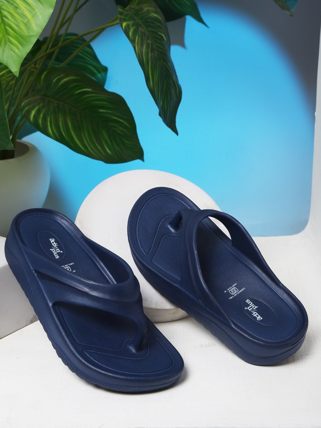 

Action Plus Women Thong Flip-Flops, Blue