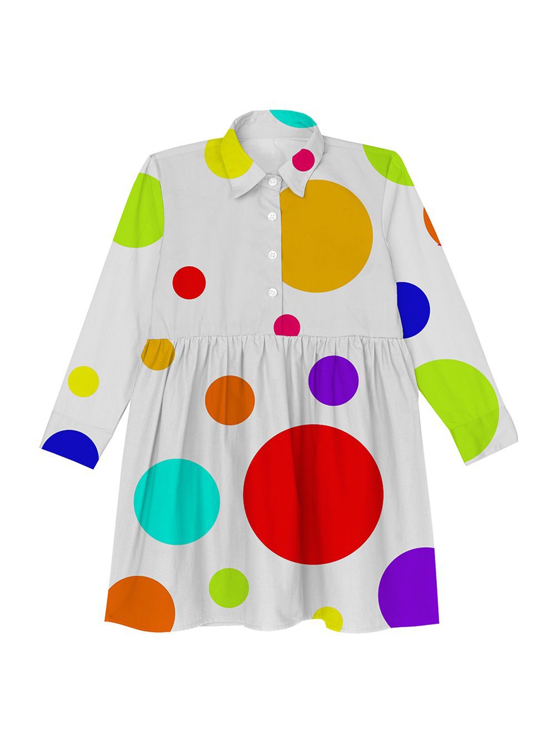 

Anaario Print Organic Cotton A-Line Dress, White