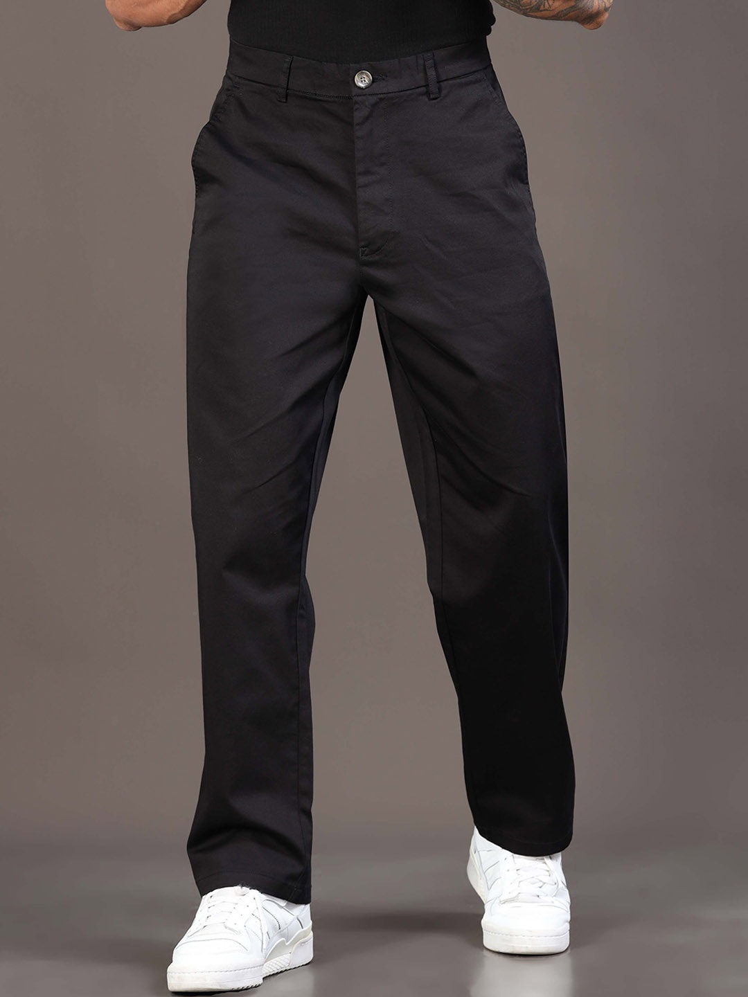 

Italian Colony Men Relaxed Trousers, Black