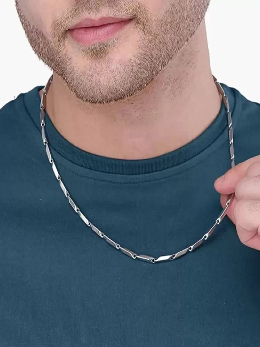 

The Roadster Lifestyle Co Men Silver-Plated Chain