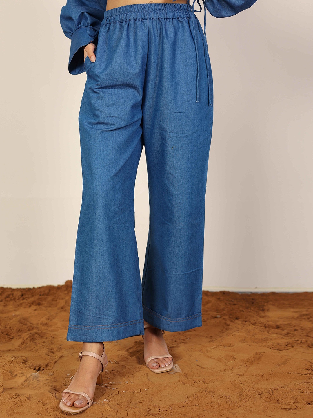

KAORI BY SHREYA AGARWAL Women Trousers, Blue